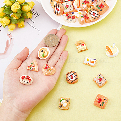 60Pcs 12 Styles Opaque Epoxy Resin Decoden Cabochons&nbsp;FIND-SC0003-25