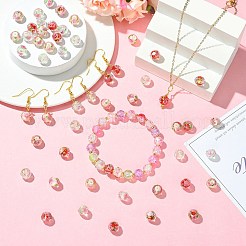 20Pcs Handmade Foil Lampwork Beads&nbsp;FOIL-SZ0001-03B