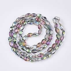 Translucent Electroplate Glass Beads Strands&nbsp;EGLA-T020-03A