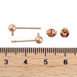 Brass Post Earring Findings&nbsp;EC593-RG-NF
