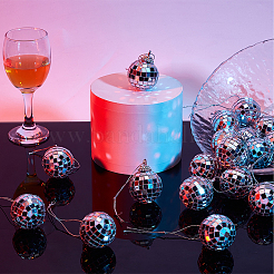 20Pcs Mirror Ball Reflective Ball Pendants&nbsp;AJEW-SP0001-06
