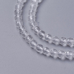 Natural Quartz Crystal Beads Strands&nbsp;G-F596-44-3mm