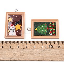 Christmas Opaque Resin Pendants&nbsp;RESI-I350-03