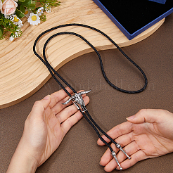 1Pc Alloy Cattle Head Bolo Tie Necklaces&nbsp;NJEW-MA0001-01