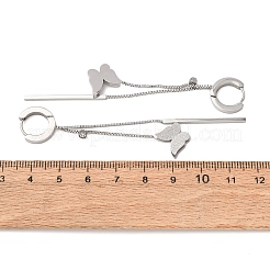 304 Stainless Steel Hoop Earrings&nbsp;EJEW-F393-15P