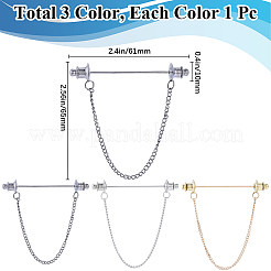Zinc Alloy Hanging Chain Brooches&nbsp;FIND-GF0006-87D