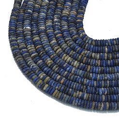 艶消し天然ソーダライトビーズ連売り  ロンデル  6x2mm  穴：0.7mm  約150~160個/連  14.57~14.96''（37~38センチメートル）&nbsp;G-K389-C19-01