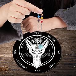 1Pc Chakra Gemstones Dowsing Pendulum Pendants&nbsp;FIND-CN0001-15D