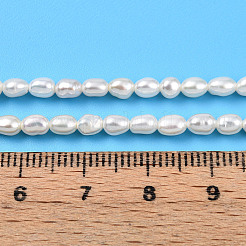 Natural Cultured Freshwater Pearl Beads Strands&nbsp;PEAR-N012-03Q