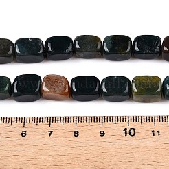 天然石インディアン瑪瑙ビーズ連売り  直方体の  7.5~13x6.5~12.5x6~11.5mm  穴：1.2mm  約33個/連  13.98~15.6''（35.5~39センチメートル）&nbsp;G-T138-108