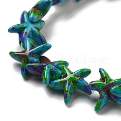 Synthetic Turquoise Dyed Beads Strands&nbsp;G-P507-04P
