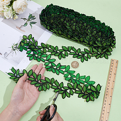 5Yards Polyester Leaf Ribbon&nbsp;OCOR-NB0002-63
