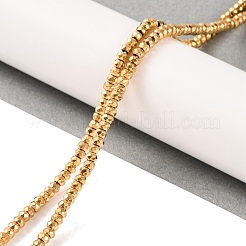 Electroplated Synthetic Non-magnetic Hematite Beads Strands&nbsp;X-G-H027-E01-02