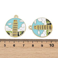 Alloy Enamel Pendants&nbsp;ENAM-V001-02D-G
