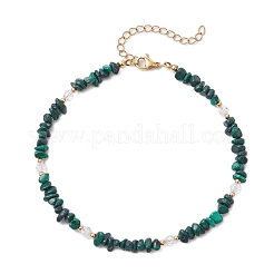 Natural Mixed Gemstone Chip & Glass Beaded Anklets&nbsp;AJEW-AN00682