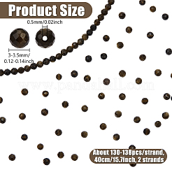 2 Strands Natural Golden Sheen Obsidian Beads Strands&nbsp;G-NB0005-66