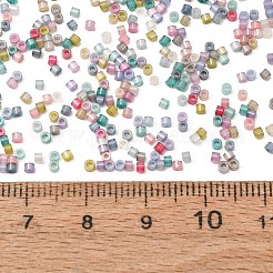 ガラスシードビーズ  模造キャットアイビーズ  コラム  ミックスカラー  1.6x1mm  穴：0.8mm  約900個/袋&nbsp;GL-CBA5413-02E