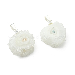 Natural Sunflower Druzy Agate  Pendants&nbsp;PALLOY-JF05396