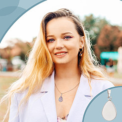 DIY Blank Teardrop Pendant Making Kit&nbsp;DIY-UN0005-52