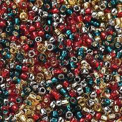 4 Colors 8/0 Christmas TOHO Round Seed Beads&nbsp;SEED-X0058-24