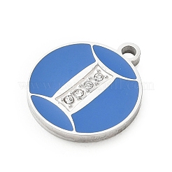 Twelve Constellations 304 Stainless Steel Enamel Pendants&nbsp;SA-CBAAE04-01P-05