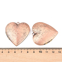 Brass Locket Pendants&nbsp;KK-F931-14R