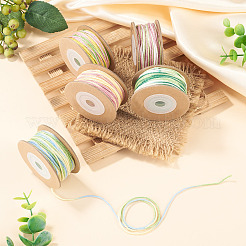 5 Rolls 5 Colors Segment Dyed Macrame Cotton Cord&nbsp;OCOR-TA0004-05D