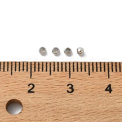 シェグレース真鍮スペーサービーズ  ロンデル  長持ちメッキ  カドミウムフリー＆ニッケルフリー＆鉛フリー  プラチナメッキ  2x1.5mm  穴：1.2mm  約：680PCS /バッグ&nbsp;XGR0075P-26P