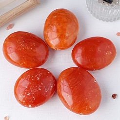 Natural Red Aventurine Palm Stones&nbsp;WG36594-01