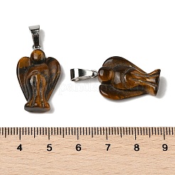 Natural Tiger Eye Pendants&nbsp;G-B127-10P-12