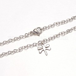 Tarnish Resistant 201 Stainless Steel Charm Bracelets&nbsp;BJEW-D432-03