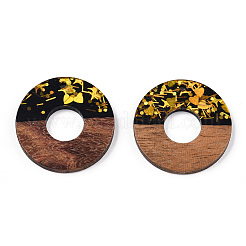 Opaque Resin & Walnut Wood Pendants&nbsp;RESI-TAC0021-70