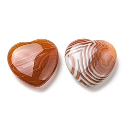 Natural Red Striped Agate/Banded Agate Palm Stones&nbsp;G-B043-02