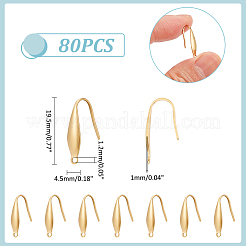 Ion Plating(IP) 316 Surgical Stainless Steel Earring Hooks&nbsp;STAS-UN0058-42G
