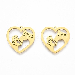 Ion Plating(IP) 201 Stainless Steel Pendants&nbsp;STAS-N098-118LG