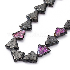 Transparent Electroplate Glass Bead Strands&nbsp;EGLA-C002-HP01