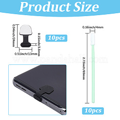 10Pcs Silicone Mobile Anti-Dust Plugs&nbsp;DIY-SC0033-83A
