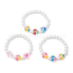 Handmade Glass Enamel & Glass Pearl Beads Bracelets&nbsp;BJEW-JB12171
