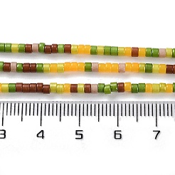 手作りランプワークビーズ連売り  ディスクビーズ  カラフル  2.5x2mm  穴：1mm  約224個/連  15.55インチ（39.5cm）&nbsp;LAMP-L078-008H