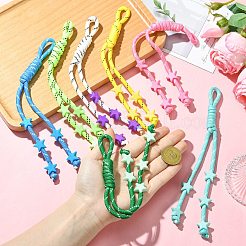 7Pcs 7 Colors Polyester Pendant Decoration&nbsp;HJEW-CJ0001-24