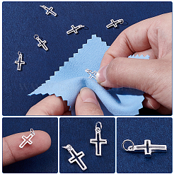 6Pcs 925 Sterling Silver Pendants&nbsp;STER-UN0001-79