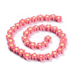 Handmade Flower Polymer Clay Beads Strands&nbsp;LS-CLAY-M003-07K