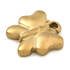 304ステンレススチールチャーム  18KGP本金メッキ  蝶  12x12x2mm  穴：1.6mm&nbsp;STAS-M084-01E-G