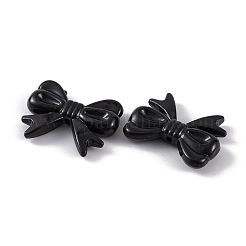 不透明なアクリルビーズ  蝶結び  ブラック  23x29.5x6.5mm  穴：1.8mm  約255個/500g&nbsp;MACR-L006-02B-01