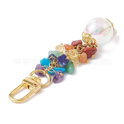 Chakra Natural Mixed Stone Beaded Pendant Decorations&nbsp;HJEW-JM01109