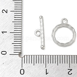 真鍮製マンテル  ウェーブリング  カドミウムフリー＆鉛フリー  長持ちメッキ  プラチナ  バー：4x15.5x2mm  穴：1.5mm  リング：13x10.5x1.5mm&nbsp;KK-CBAFC6C-07A-P