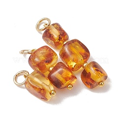 3Pcs 3 Styles Natural Amber Pendants&nbsp;PALLOY-JF05252