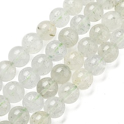 Natural Green Beryl Beads Strands&nbsp;G-F787-01-8mm