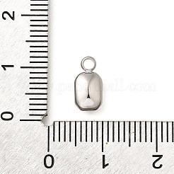 304ステンレスペンダント  ラインストーン付き  ステンレス鋼色  長方形  シャム  10.5x5.5x3.5mm  穴：1.8mm&nbsp;STAS-Q346-03P-06