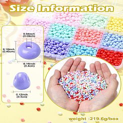 180G 12 Colors 6/0 Opaque Baking Paint Glass Seed Beads&nbsp;SEED-CJ0001-23